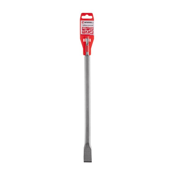 Зубило плоске, SDS-Plus, 25 мм, 400×17 мм INTERTOOL SD-0441