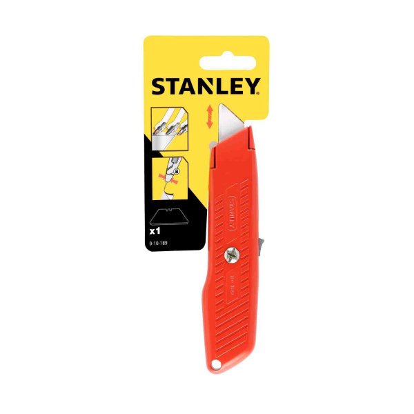 Ніж з висувним трапецієвидним лезом, що автоматично забирається STANLEY 0-10-189