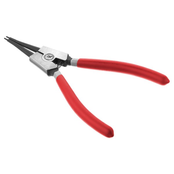 Щипці для зняття та встановлення стопорних кілець, 180 мм, прямі, на розтиск INTERTOOL HT-7013