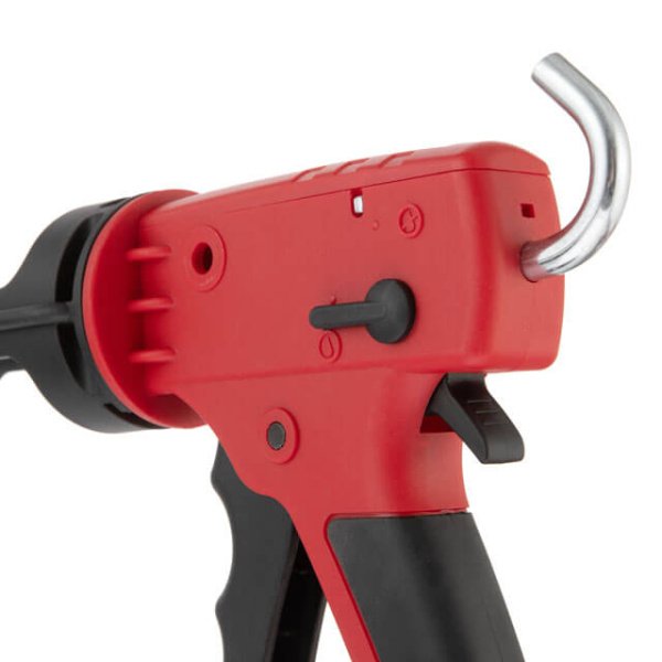 Пістолет для видавлювання силікону, 280-310 мл, професійний, посилений пластик, 2 режими INTERTOOL HT-0028