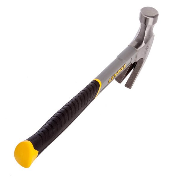 Молоток Fiberglass з вагою головки 570 г, з загнутим цвяходером STANLEY STHT0-51310