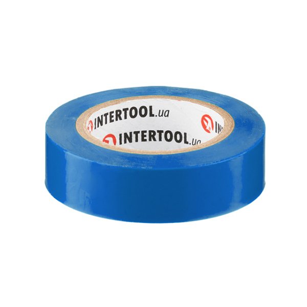 Стрічка ізоляційна 0.15мм*17мм*10м, синя INTERTOOL IT-0010