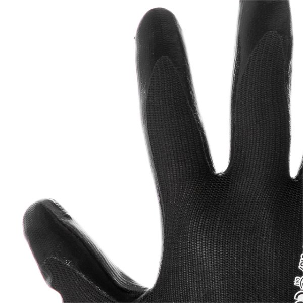 Рукавичка трикотажна з гладким нітриловим покриттям, синтетична, 8", STORM INTERTOOL SP-0186