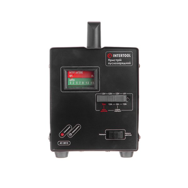 Пристрій пускозарядний 6/12 В, 70 А, 140 Вт, до 100 Аг INTERTOOL AT-3013