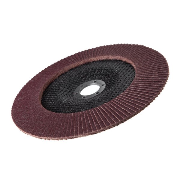 Диск шліфувальний пелюстковий, 180×22 мм, зерно K100, 7000 об/хв INTERTOOL BT-0230