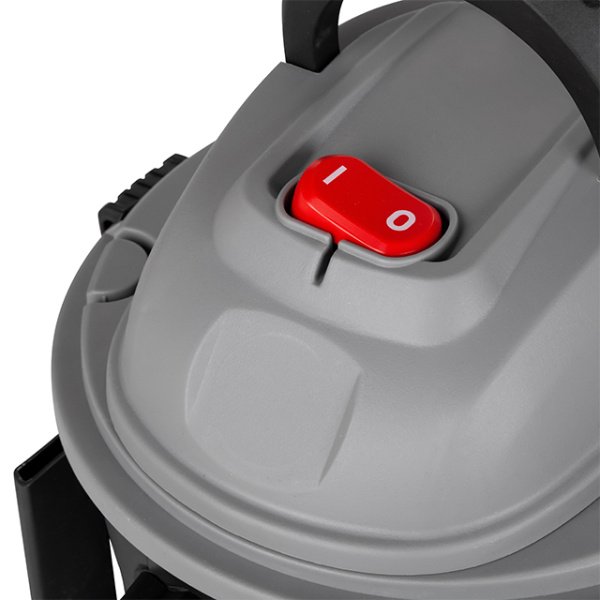 Пилосос будівельний, 1,0 кВт, >17 кПа, бак 15 л пластик, шланг 1,5 м INTERTOOL DT-1015