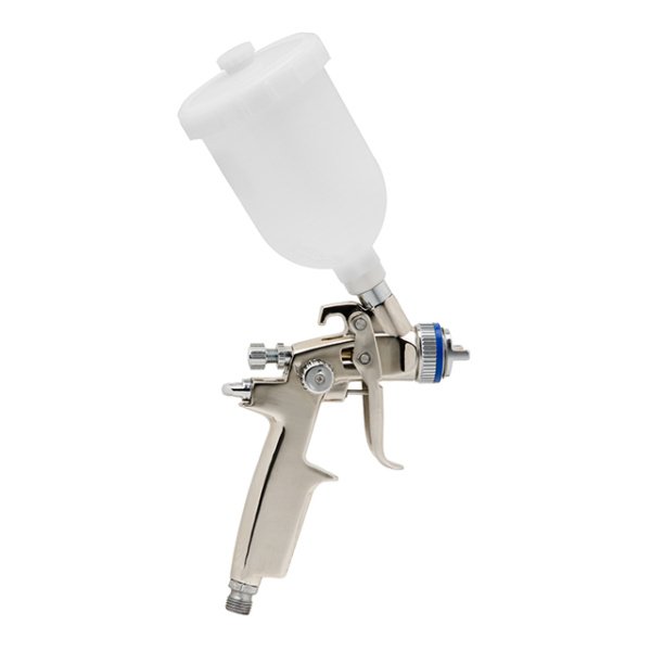 Фарбопульт пневматичний HVLP II MINI професійний, форсунка 0.8 мм, верхній пластиковий бачок 250 мл, 2-2.5 бар INTERTOOL PT-0128