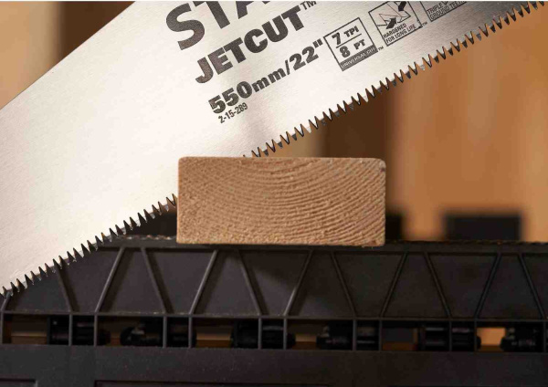 Ножівка Jet-Cut SP довжиною 550 мм для поперечного та поздовжнього різу по деревині STANLEY 2-15-289