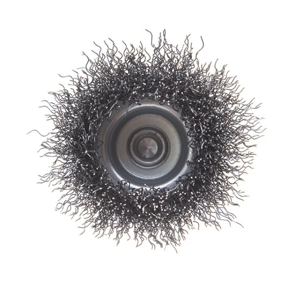 Щітка чашкова 50 мм для дриля, 1/4" (кручений дріт) INTERTOOL BT-9050