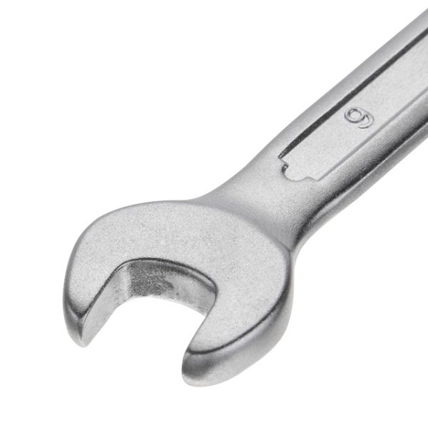 Ключ комбінований, 9 мм, Cr-V, покриття: сатин-хром, DIN3113, STORM INTERTOOL XT-1009